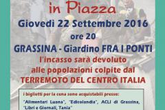 Cena di Solidarietà a Grassina il 22 settembre