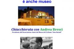 Andrea Bresci con il “suo” Gino Bartali in Biblioteca mercoledì 15 novembre