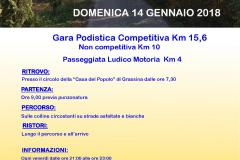 42° Trofeo B. Sasi – Domenica 14 gennaio