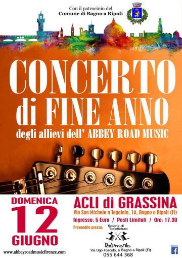 Concerto di fine anno degli allievi dell'Abbey Road Music al Circolo Acli di Grassina