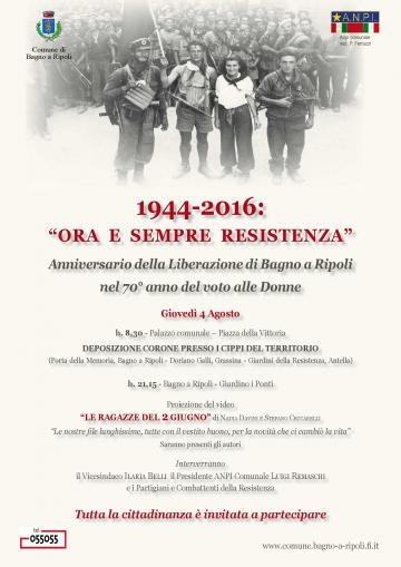 Anniversario della Liberazione di Bagno a Ripoli – 4 agosto