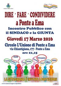 Dire – Fare – Condividere a Ponte a Ema Dire – Fare – Condividere a Ponte a Ema