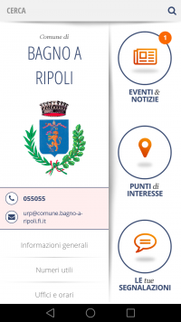 Tutta Bagno a Ripoli nella nuova App del Comune