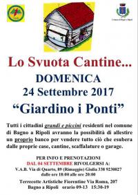 Lo Svuota Cantine... il 24 settembre a Bagno a Ripoli: prenotazioni dal 4 settembre